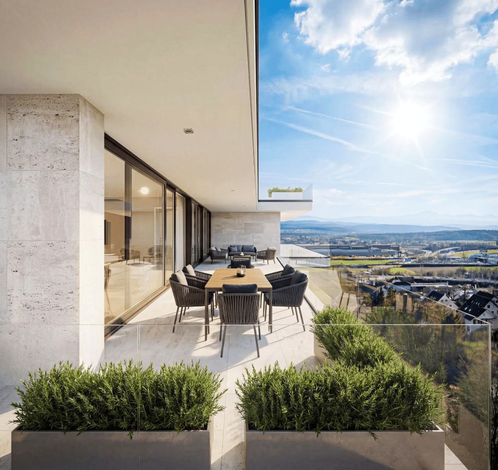 Moderne 3.5-Zimmer Terrassenwohnung mit privater Aussichtslage – Belvedere Egerkingen -  Bild 1