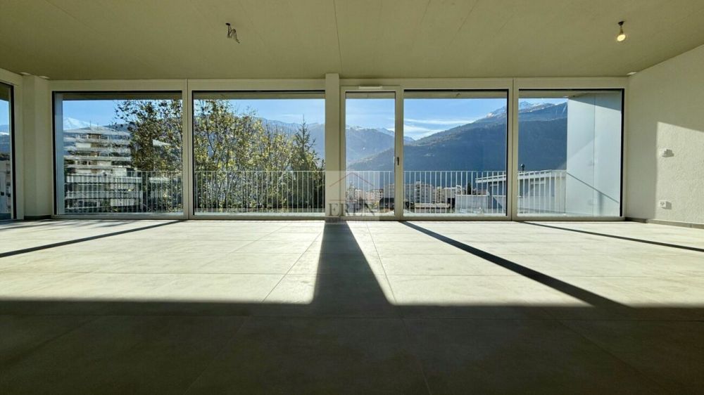 Magnifique attique 4.5 pièces neuf avec grande terrasse panoramique à Conthey lumineux et moderne - Attique 4,5 pièces neuf à vendre à Conthey