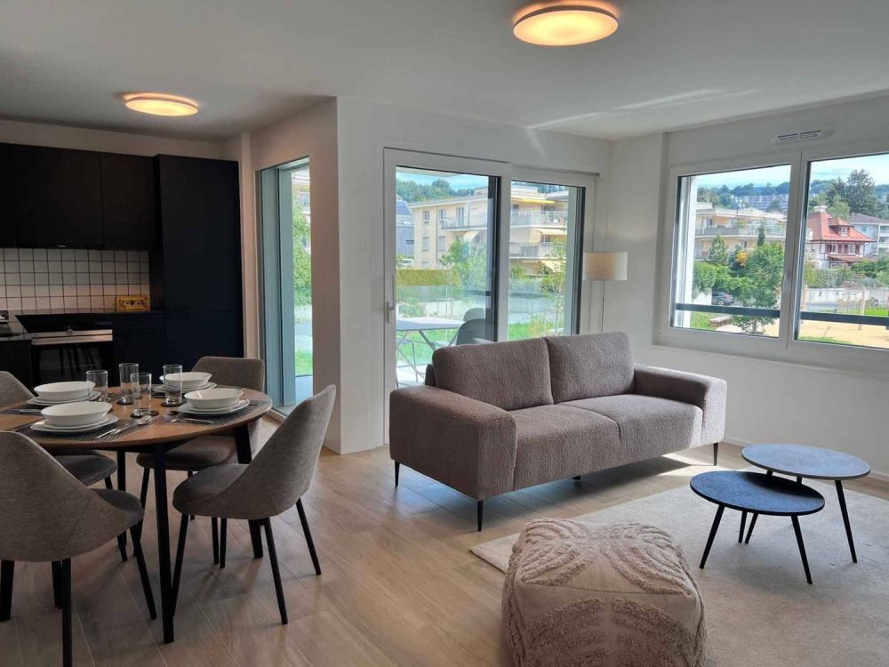 Idéal pour investisseur - Bel appartement neuf de 2.5 pièces - Séjour