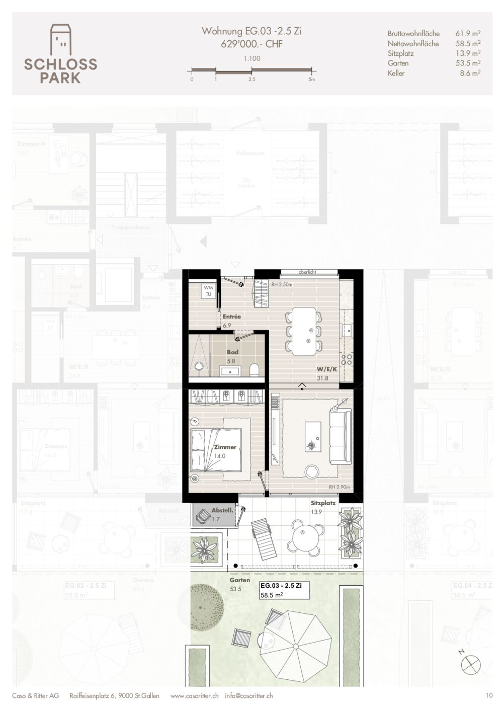 «Schlosspark Sargans» – Wohnen mit Aussicht, Stil und Substanz - Bild 11