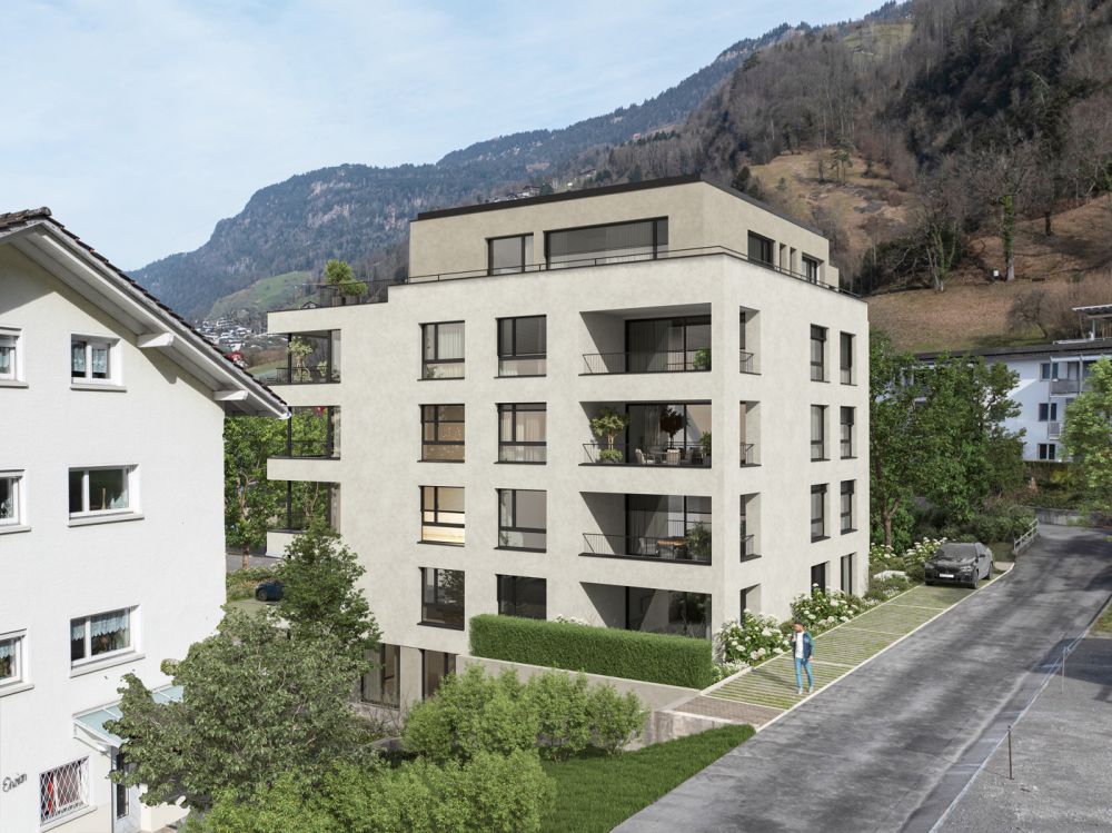 CASA RIVIERA IN VITZNAU ELEGANTE 2.5 ZIMMER GARTENWOHNUNGEN IM DORF - Ansicht