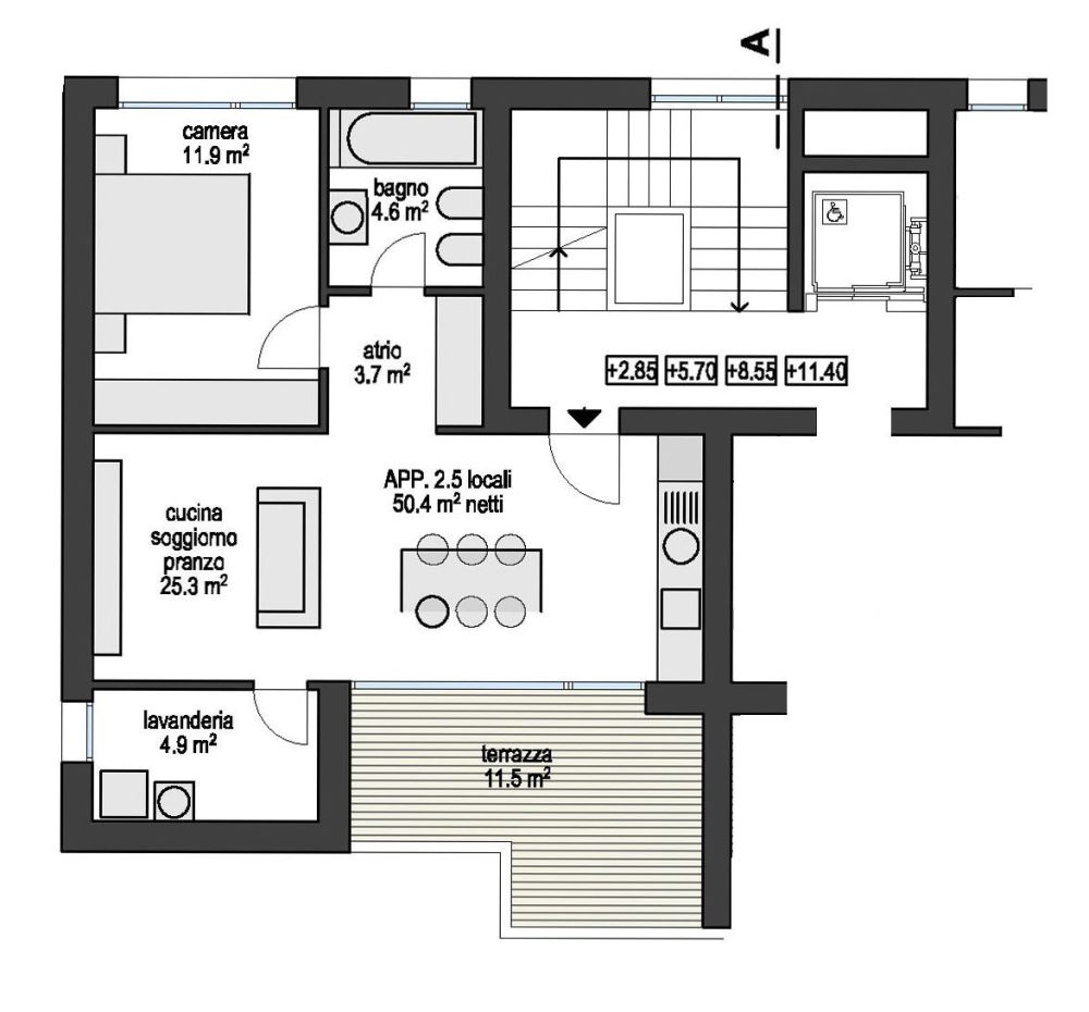 Nuovo esclusivo appartamento in zona comoda e strategica -  Bild 6
