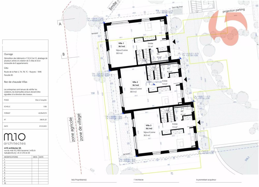 Nouveau : variante petit sous-sol - Villas contiguës 6,5 pcs, 1 km du LEB - Bild 4