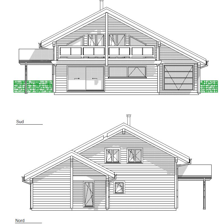 Maison moderne en madrier thermo-chauffé, avec garage, terrasse et jardin -  Bild 10