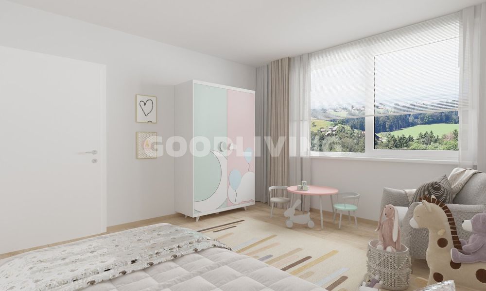 Neubau am Sonnenhang nimmt Form an - OG: Kinderzimmer 1