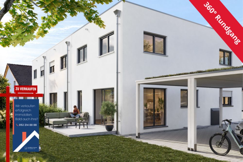 Neubau: 5½-Zimmer-Reiheneckhaus in ökologischer Holzbauweise -  Bild 1