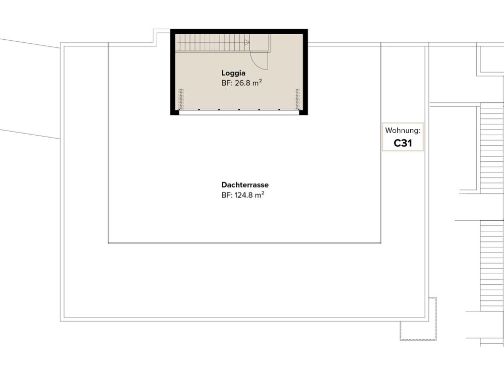 Exklusive Terrassenwohnung mit Dachterrasse und Weitblick -  Bild 12