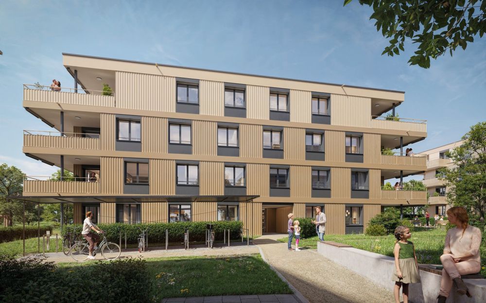 "Neue top 3½-Zimmer-Wohnungen - "Bachpromenade" - Courgevaux" -  Bild 1