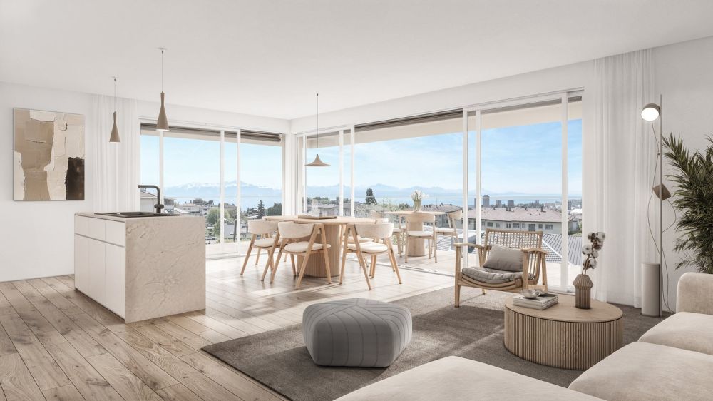 AUX PORTES DE LAUSANNE  — Appartement NEUF de 4.5 pièces  · Terrasse et jardin -  Bild 6