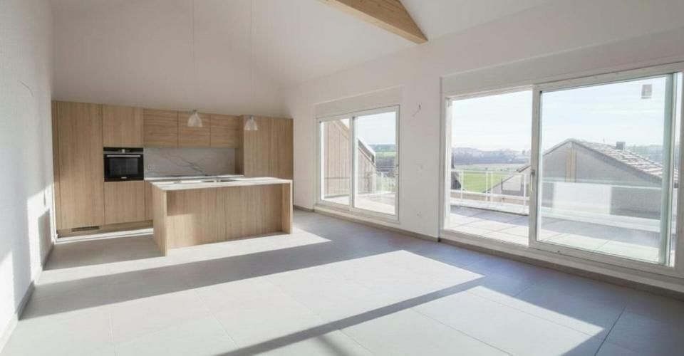 UN LOT D'EXCEPTION AVEC JARDIN, TERRASSE SANS VIS-À-VIS ET VUE MONTAGNES ! - Appartement 4.5 pièces - image - 2