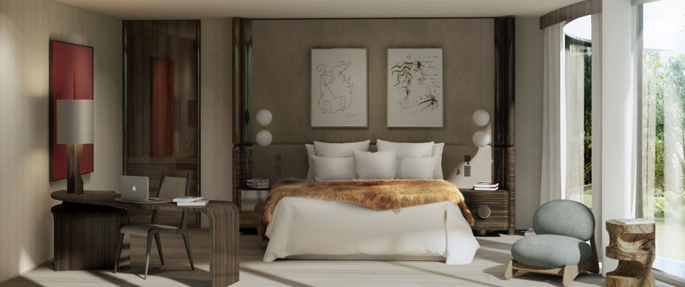 HC77 | Cologny - 3 luxueux hôtels particuliers - Une chambre de maître comprenant un dressing et une salle de bains privative