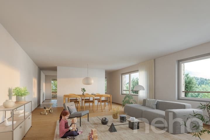 Appartement de 4,5 pièces, avec loggia protégée face à la forêt -  Bild 2