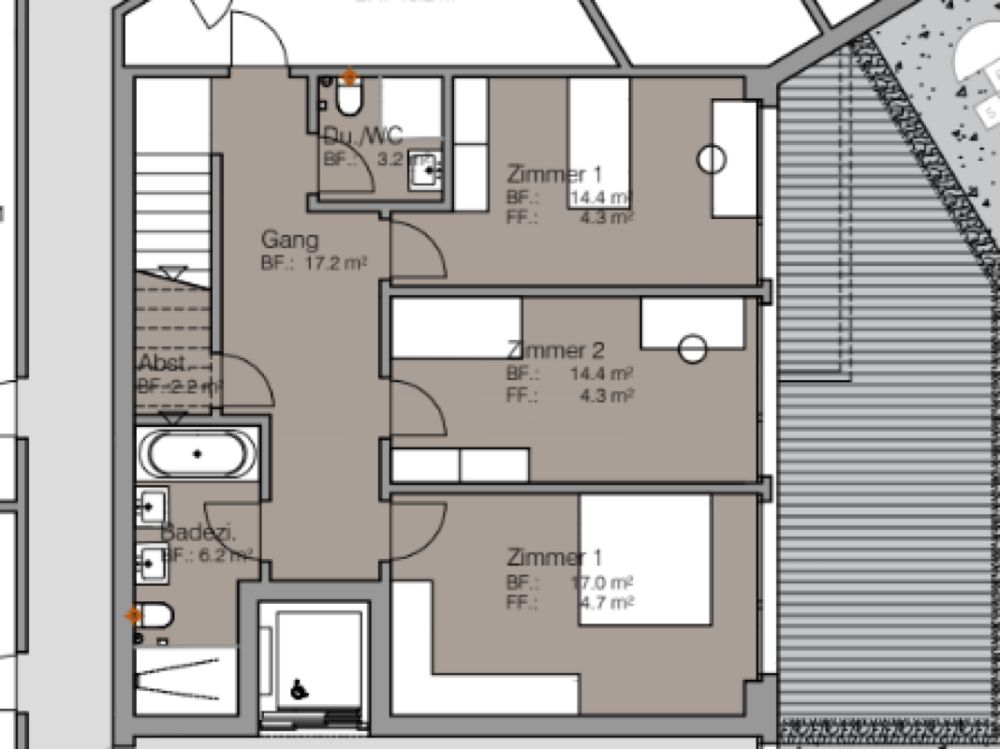 Grosszügige Maisonette für Wohnen und Arbeiten - A3.2 -  Bild 7