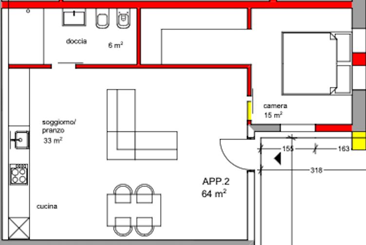 NUOVA COSTRUZIONE :APPARTAMENTO 2,5 LOCALI A SIGIRINO -  Bild 5