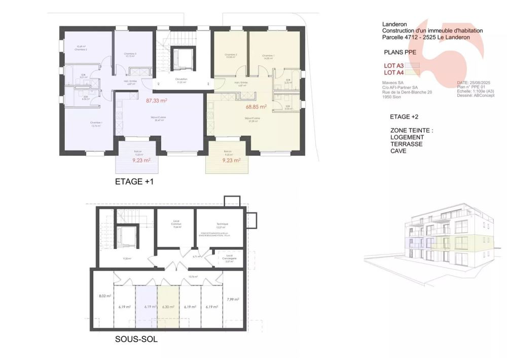 Bel appartement de standing au 1er étage dans immeuble contemporain aux lignes épurées ! -  Bild 8