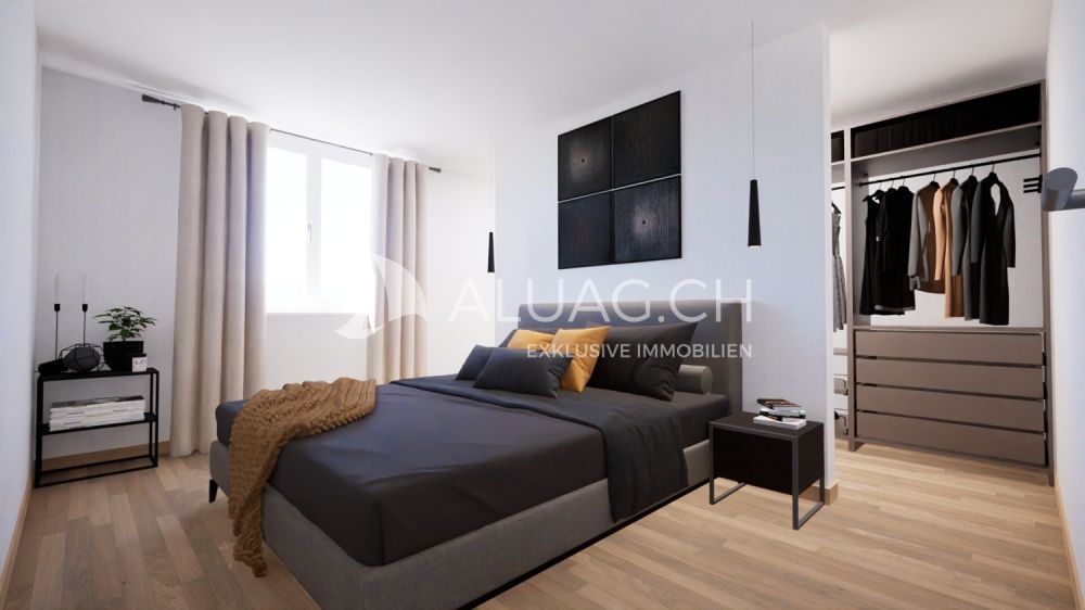 4.5 ZIMMER ERDGESCHOSSWOHNUNG - Ruhiges Elternschlafzimmer mit eigenem Ankleidezimmer und elegantem Parkett