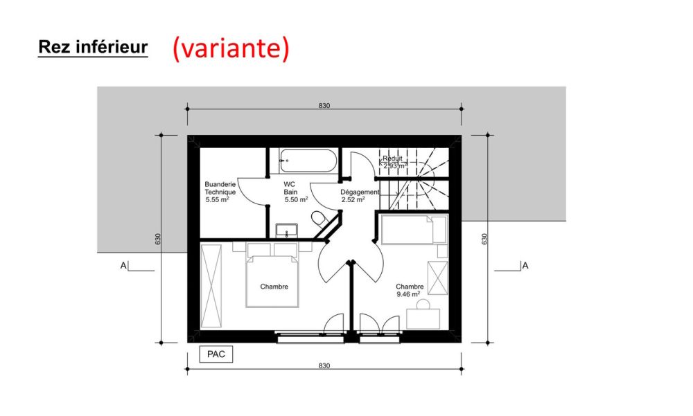 Torgon, neues 4.5-Zimmer-Chalet mit Garage oder Autoabstellplatz - Rez inférieur