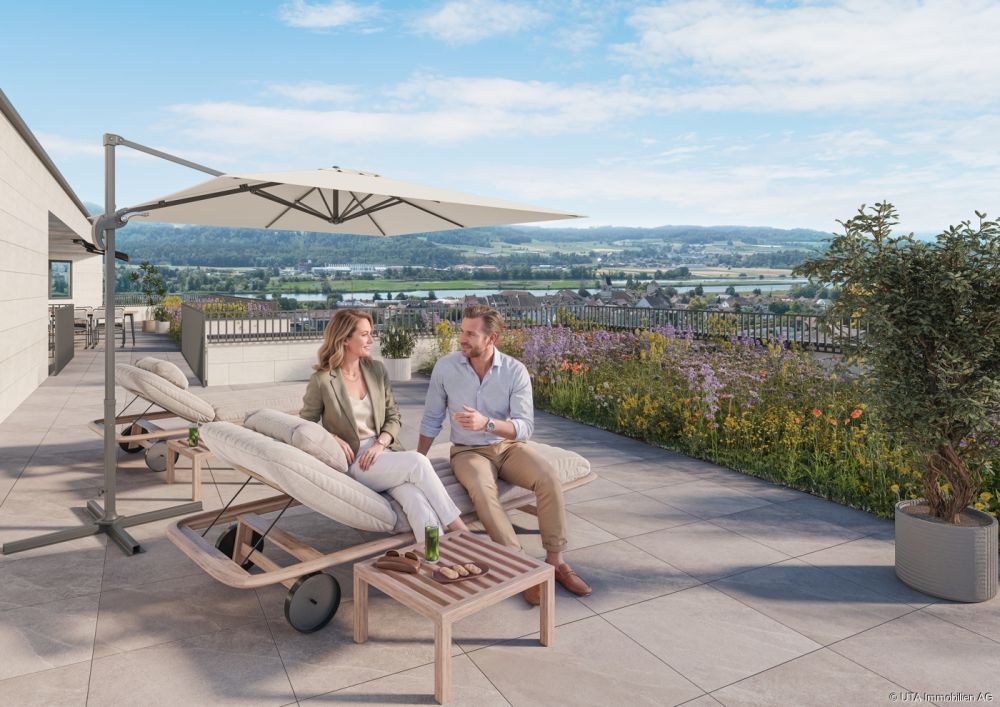 Einzigartige 3.5-Zimmer-Terrassenwohnung mit traumhaftem Weitblick übe - Klingnau_Terrasse_03-08