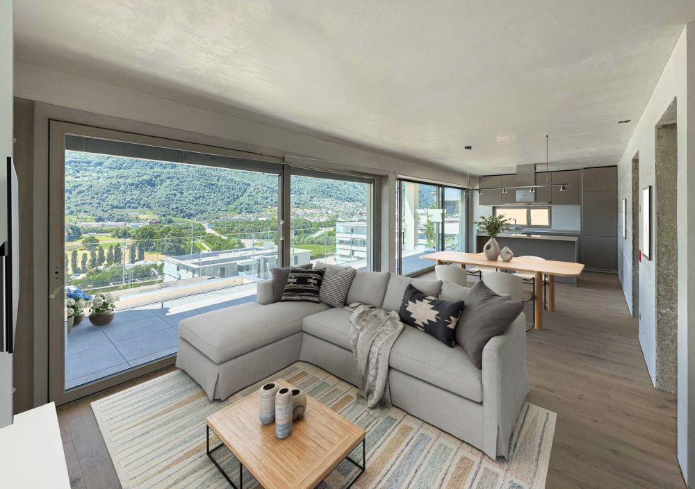 Wohnung 3.5 Zimmer Neubau in Vezia -  Bild 1