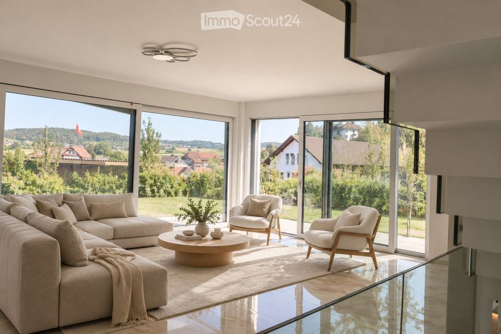Modernes Familienhaus mit Weitblick und bewilligtem Pool -  Bild 4