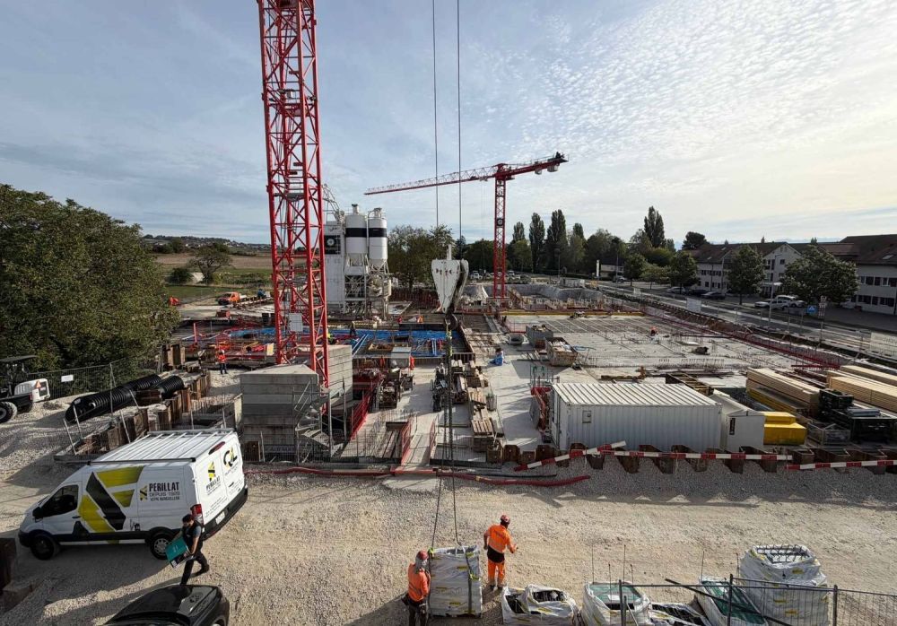 Les travaux avancent bien : Spacieux 3.5 pièces avec terrasse ou balcon -  Bild 1