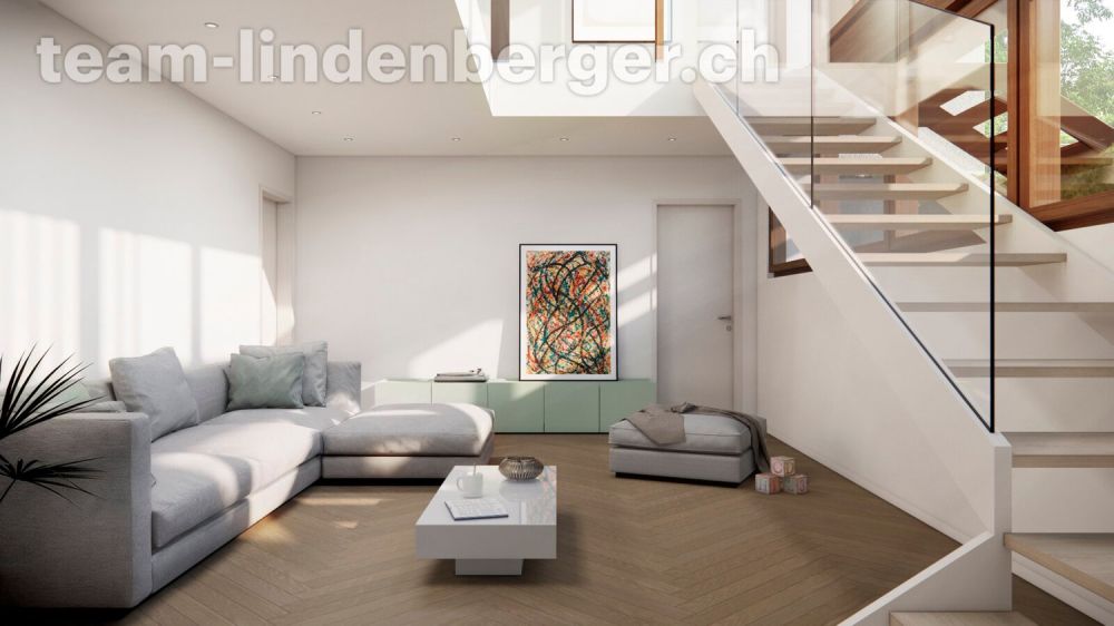 Letzte Wohnung!  5½ Zi.-Maisonettewohnung mit Garten und Parkplatz W1 - Wohnbereich W1
