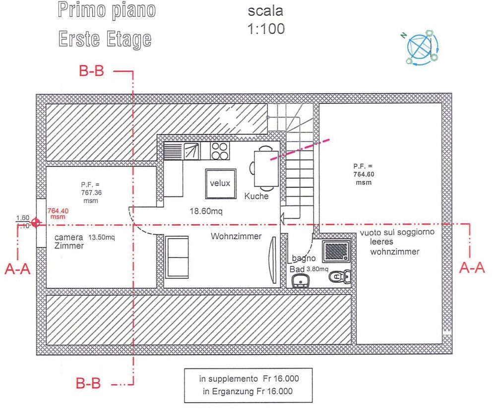 NUOVA COSTRUZIONE A FAIDO  CASA UNIFAMILIARE 4,5 LOCALI CON GIARDINO E VISTA MONTAGNA - Image 5