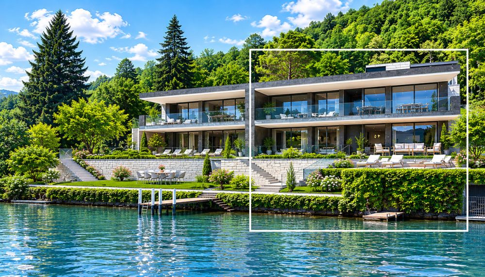 Lussuosa Villa Gemellare Fronte Lago di Lugano con Darsena Privata -  Bild 1
