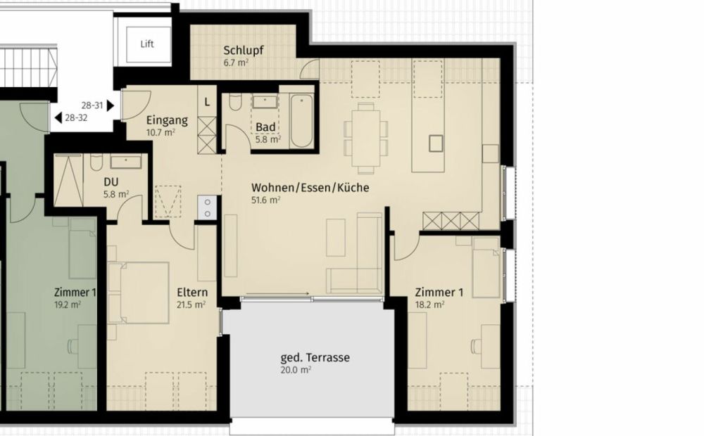 194 m² | 3.5-Zi.-Dachwohnung | Erstbezug -  Bild 10