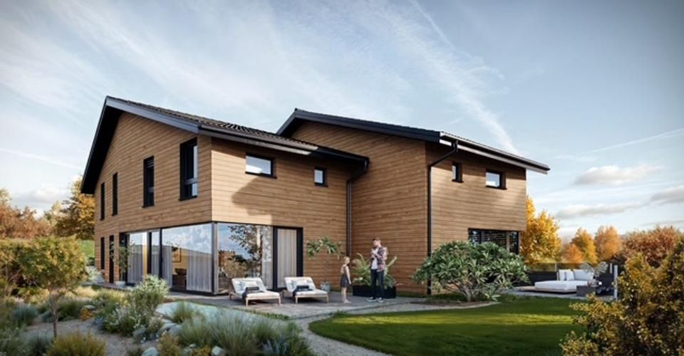 En exclusivité: A vendre sur plan : Deux superbes villas mitoyennes à Noiraigue, l'unité Frs 795'000.- - Maison jumelée 6 pièces - image - 1