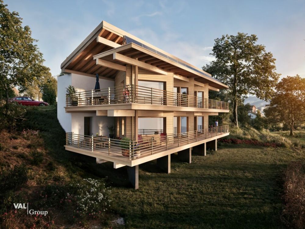 Lumière, cadre paisible et vue imprenable pour ce projet de basse consommation énergétique - Bild 1