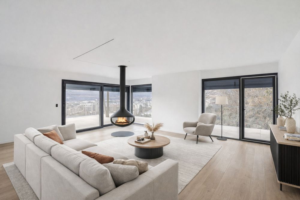 Attique exceptionnel avec vue sur les châteaux - Proposition d'aménagement