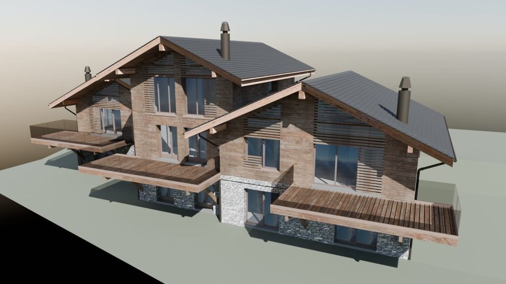 CONSTRUCTION DE 3 CHALETS MITOYENS -  Bild 3