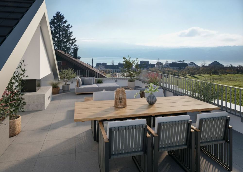 Neubau Perle in Stäfa: Zwei Wohneinheiten, Garten, Dachterrassen & Seesicht - Bild 7