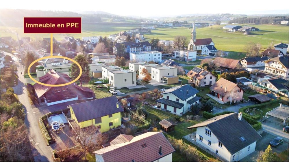 Attique 4.5 pièces dans nouvelle promotion de 3 appartements - Situation