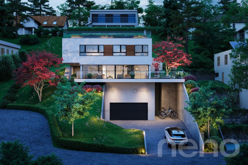 Villa d'architecte avec vue panoramique sur le lac et les montagnes -  Bild 11