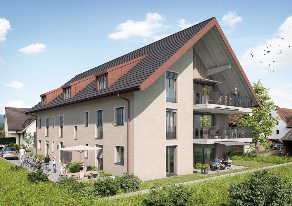 Neubau MFH Dorfperle - 6 moderne Eigentumswohnungen in Wallbach -  Bild 1