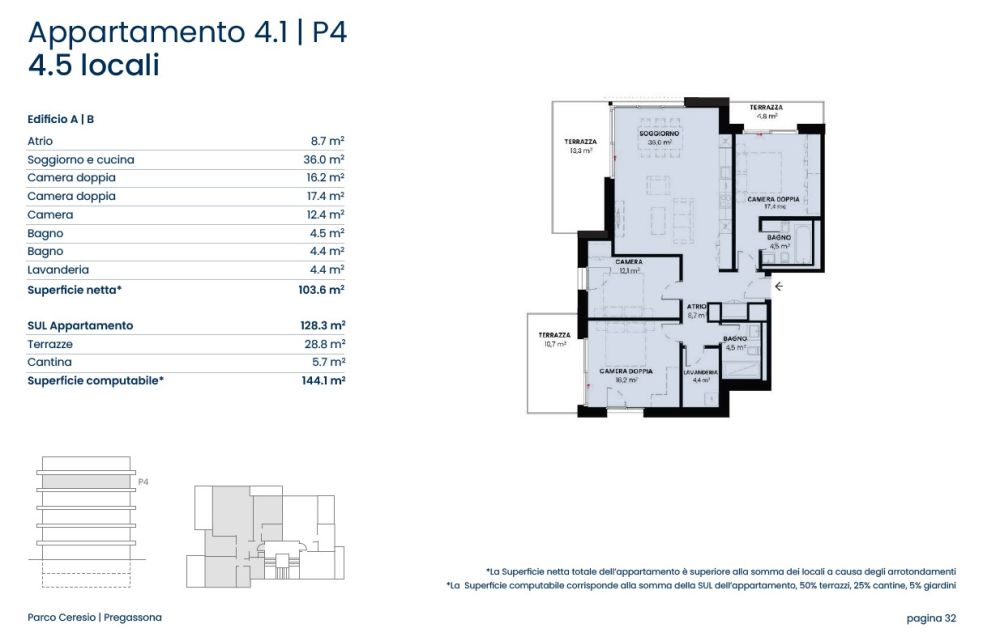 PREGASSONA – PARCO CERESIO, WOHNEN SIE MIT STIL UND KOMFORT (A.4.1- B.4.1) -  Bild 8