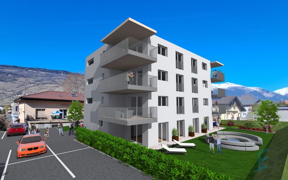 EXCEPTIONNEL Superbes appartements 3 ½ pièces dans nouvelle promotion - Appartement sur plan - Réchy / Wohnung auf Plan - Réchy / Apartment on plan - Réchy