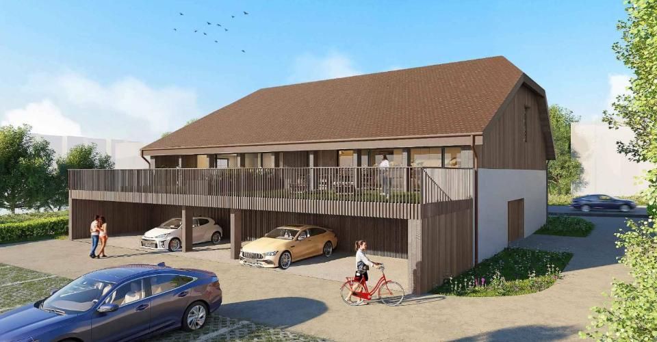 Maison villageoise mitoyenne avec terrasse et jardin - Maison contiguë 5 pièces - image - 1