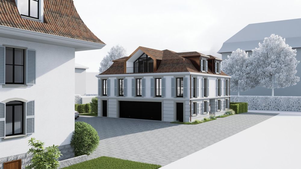 Chantier ouvert_2 Townhouses d"exception au cœur de Nyon, à deux pas du lac (Dernière disponible) -  Bild 2