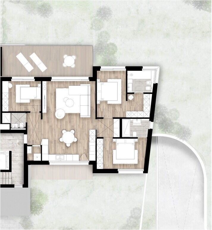 4.5 DI LUSSO CON ROOFTOP E PISCINA PRIVATI A PREGASSONA -  Bild 7