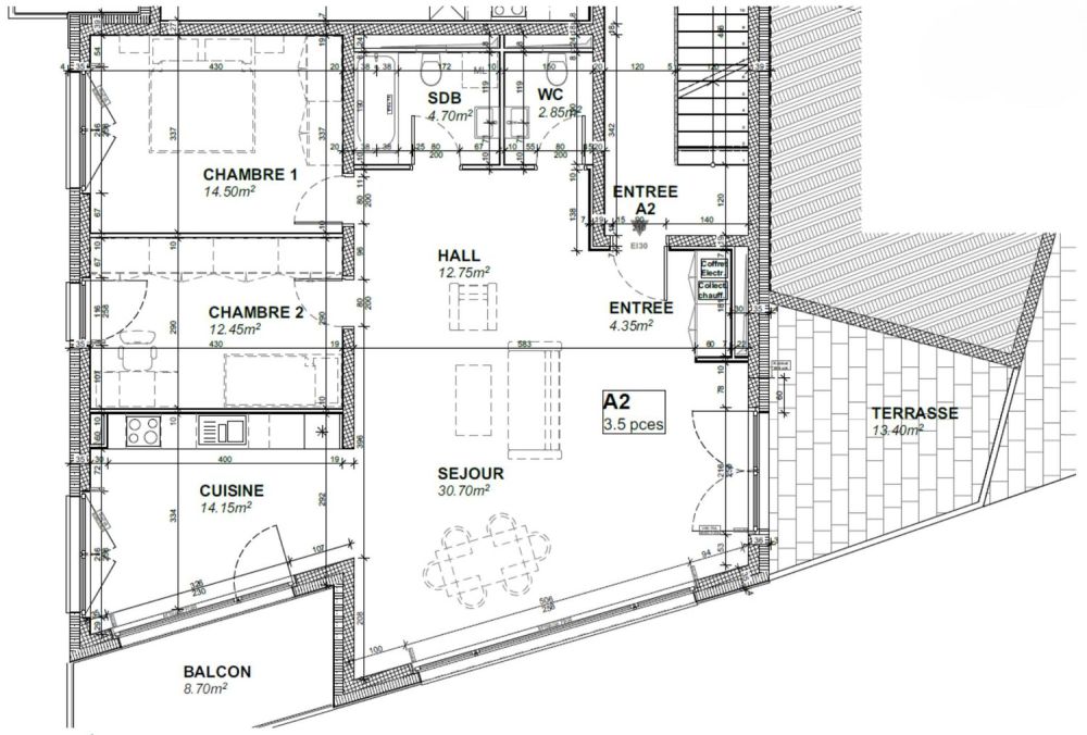 Spacieux 3.5 pièces NEUF orienté sud avec terrasse - Découvrez-le en immersion 3D ! - Bild 2