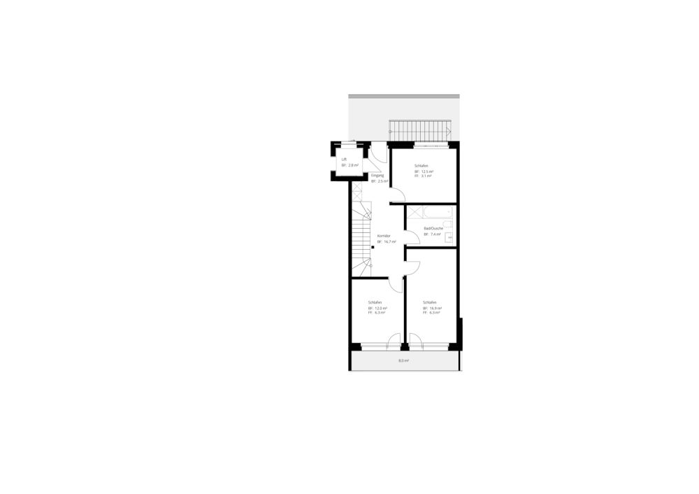 Neue, exklusive 4.5-Zimmer-Duplex-Attikawohnung - Wohnen wie im Einfamilienhaus -  Bild 11