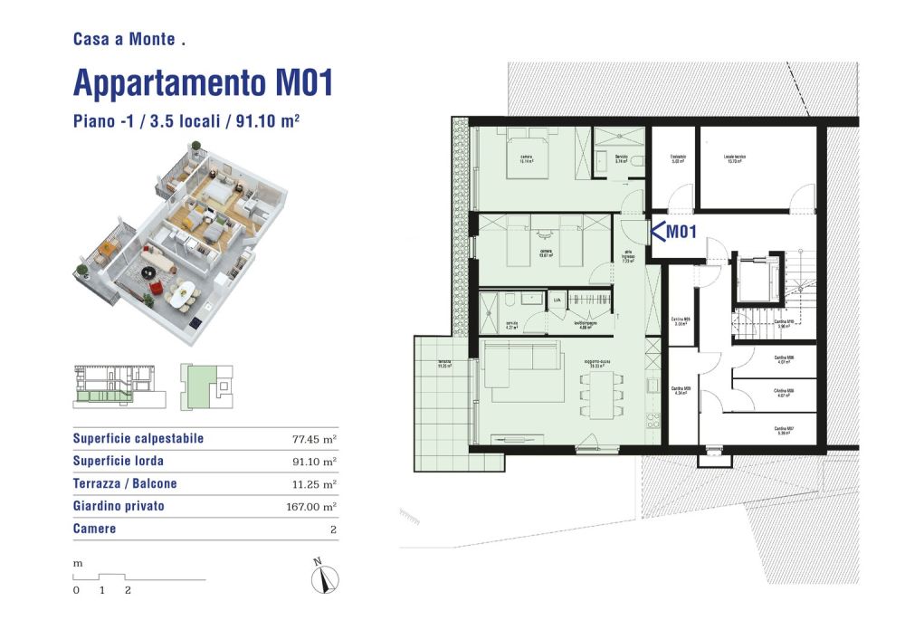 Letztes 3.5-Zimmer-Appartement mit Garten in Cadenazzo! -  Bild 8