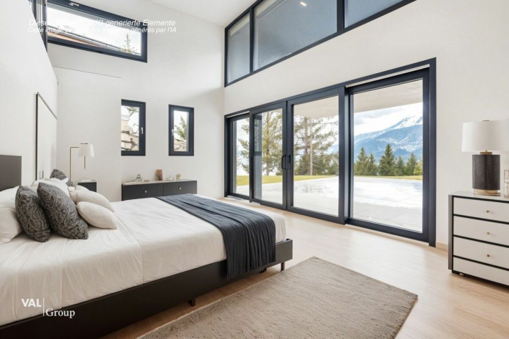 Architecture moderne et vue imprenable sur les Alpes valaisannes - Bild 6