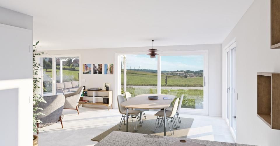 Combremont-le-Grand, villa à vendre, 4.5 pièces, dès Fr. 795'000.- - Maison contiguë 4.5 pièces - image - 4