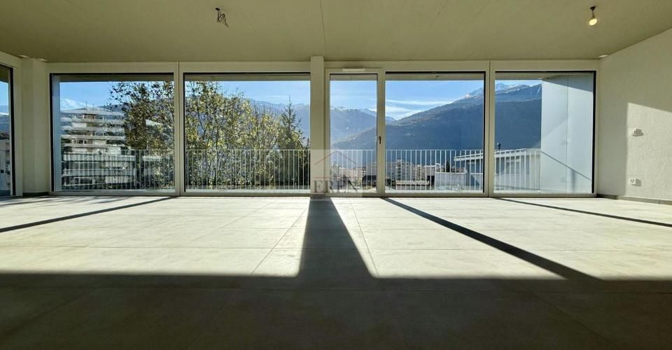 Magnifique attique 4.5 pièces neuf avec grande terrasse panoramique à Conthey lumineux et moderne - Attique 4.5 pièces - image - 7