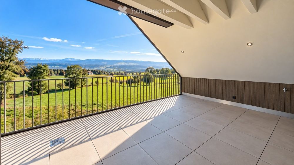 Exclusive 3.5-Zimmer-Dachgeschosswohnung – Neubau mit unverbaubarer Alpensicht & beheiztem Pool -  Bild 5