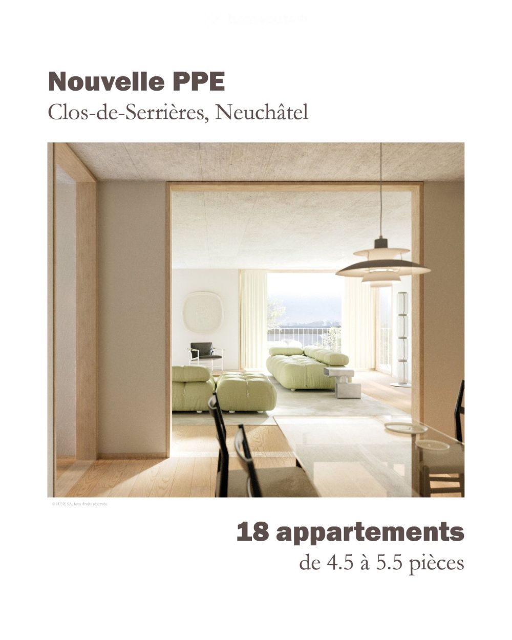 Nouveau : Clos-de-Serrières PPE d'exception de 4.5 à 5.5 pcs -  Bild 3